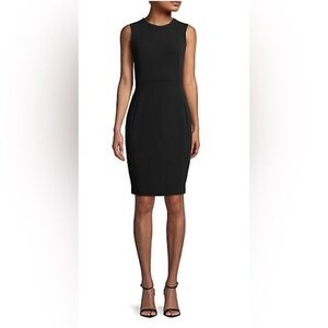 Calvin Klein black scuba shift dress